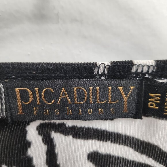 Picadilly Artsy Cardigan Womens Petite Medium Floral Slinky Open Ruffle BOHO - Picture 5 of 8